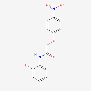 molecular formula C14H11FN2O4 B5547599 N-(2-fluorophenyl)-2-(4-nitrophenoxy)acetamide 