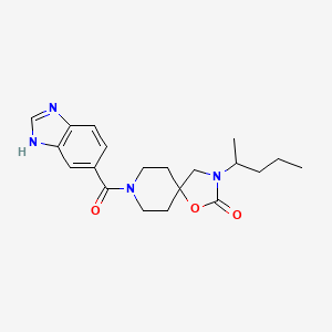 8-(1H-benzimidazol-5-ylcarbonyl)-3-(1-methylbutyl)-1-oxa-3,8-diazaspiro[4.5]decan-2-one