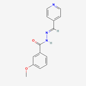 3-methoxy-N'-(4-pyridinylmethylene)benzohydrazide