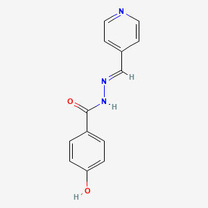 molecular formula C13H11N3O2 B5547682 4-hydroxy-N'-(4-pyridinylmethylene)benzohydrazide 