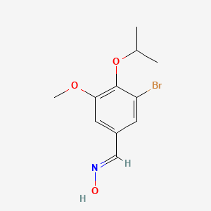 molecular formula C11H14BrNO3 B5547696 3-溴-4-异丙氧基-5-甲氧基苯甲醛肟 