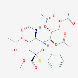 molecular formula C26H33NO12S B055477 全-O-乙酰基-α-噻吩基-N-乙酰神经氨酸甲酯 CAS No. 118977-26-7