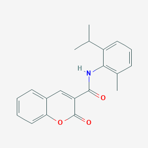 molecular formula C20H19NO3 B5547745 N-(2-异丙基-6-甲基苯基)-2-氧代-2H-色烯-3-甲酰胺 