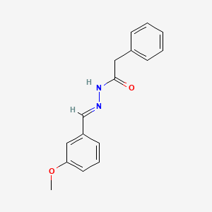molecular formula C16H16N2O2 B5547790 N'-(3-甲氧基亚苄基)-2-苯基乙酰肼 