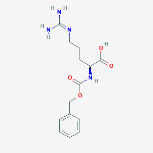 molecular formula C14H20N4O4 B554791 L-精氨酸，N2-[(苯甲氧基)羰基]- CAS No. 1234-35-1