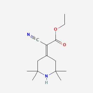 molecular formula C14H22N2O2 B5547918 氰基(2,2,6,6-四甲基哌啶-4-亚甲基)乙酸乙酯 