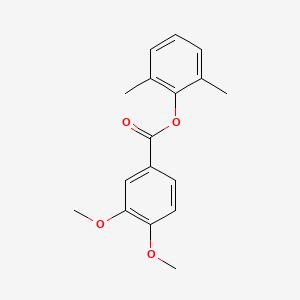 molecular formula C17H18O4 B5548044 2,6-dimethylphenyl 3,4-dimethoxybenzoate 