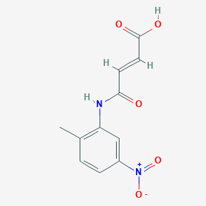 molecular formula C11H10N2O5 B5548051 4-[(2-methyl-5-nitrophenyl)amino]-4-oxo-2-butenoic acid 