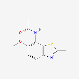 molecular formula C11H12N2O2S B5548087 N-(6-甲氧基-2-甲基-1,3-苯并噻唑-7-基)乙酰胺 