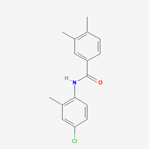 molecular formula C16H16ClNO B5548090 N-(4-chloro-2-methylphenyl)-3,4-dimethylbenzamide 