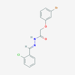 molecular formula C15H12BrClN2O2 B5548117 2-(3-bromophenoxy)-N'-(2-chlorobenzylidene)acetohydrazide 