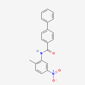 molecular formula C20H16N2O3 B5548130 N-(2-甲基-5-硝基苯基)-4-联苯甲酰胺 