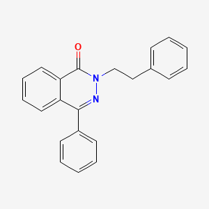 molecular formula C22H18N2O B5548132 4-苯基-2-(2-苯乙基)-1(2H)-酞嗪酮 
