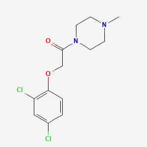 molecular formula C13H16Cl2N2O2 B5548170 1-[(2,4-dichlorophenoxy)acetyl]-4-methylpiperazine 