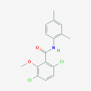molecular formula C16H15Cl2NO2 B5548183 3,6-dichloro-N-(2,4-dimethylphenyl)-2-methoxybenzamide 