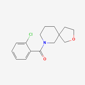 molecular formula C15H18ClNO2 B5548190 7-(2-chlorobenzoyl)-2-oxa-7-azaspiro[4.5]decane 
