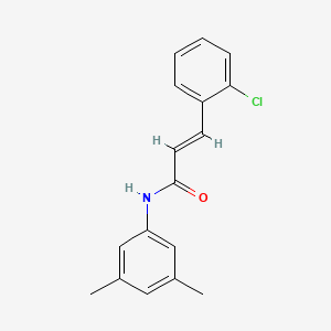 molecular formula C17H16ClNO B5548206 3-(2-氯苯基)-N-(3,5-二甲苯基)丙烯酰胺 