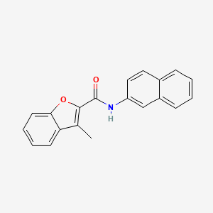 molecular formula C20H15NO2 B5548254 3-methyl-N-2-naphthyl-1-benzofuran-2-carboxamide 