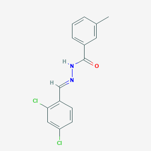 molecular formula C15H12Cl2N2O B5548291 N'-(2,4-dichlorobenzylidene)-3-methylbenzohydrazide 