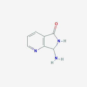 molecular formula C7H7N3O B055483 7-Amino-6,7-dihydro-5H-pyrrolo[3,4-b]pyridin-5-one CAS No. 115012-14-1