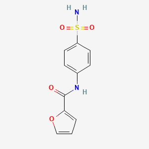 molecular formula C11H10N2O4S B5548311 N-[4-(氨基磺酰基)苯基]-2-呋喃酰胺 
