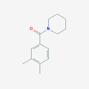 molecular formula C14H19NO B5548349 1-(3,4-dimethylbenzoyl)piperidine 