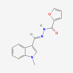 molecular formula C15H13N3O2 B5548357 N'-[(1-methyl-1H-indol-3-yl)methylene]-2-furohydrazide 