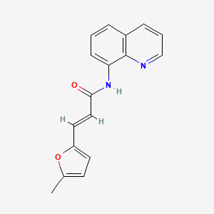molecular formula C17H14N2O2 B5548360 3-(5-methyl-2-furyl)-N-8-quinolinylacrylamide 