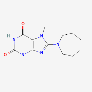 8-(1-azepanyl)-3,7-dimethyl-3,7-dihydro-1H-purine-2,6-dione