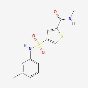 N-methyl-4-{[(3-methylphenyl)amino]sulfonyl}-2-thiophenecarboxamide