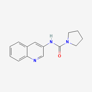 molecular formula C14H15N3O B5548400 N-3-喹啉基-1-吡咯烷甲酰胺 