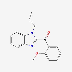 molecular formula C18H18N2O2 B5548417 (2-methoxyphenyl)(1-propyl-1H-benzimidazol-2-yl)methanone 