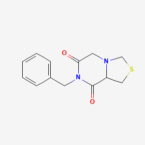 molecular formula C13H14N2O2S B5548426 7-benzyldihydro[1,3]thiazolo[3,4-a]pyrazine-6,8(5H,7H)-dione 