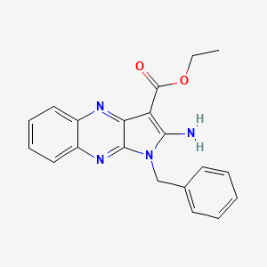 molecular formula C20H18N4O2 B5548442 ethyl 2-amino-1-benzyl-1H-pyrrolo[2,3-b]quinoxaline-3-carboxylate 