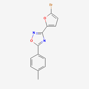 molecular formula C13H9BrN2O2 B5548450 3-(5-bromo-2-furyl)-5-(4-methylphenyl)-1,2,4-oxadiazole 