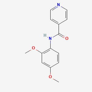 molecular formula C14H14N2O3 B5548556 N-(2,4-dimethoxyphenyl)isonicotinamide 