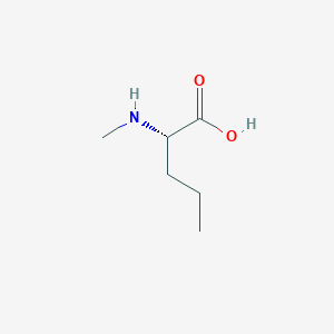 molecular formula C6H13NO2 B554859 (2S)-2-(甲基氨基)戊酸 CAS No. 19653-78-2