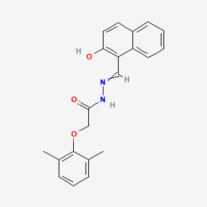 molecular formula C21H20N2O3 B5548610 2-(2,6-dimethylphenoxy)-N'-[(2-hydroxy-1-naphthyl)methylene]acetohydrazide 