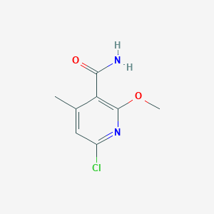 molecular formula C8H9ClN2O2 B5548693 6-氯-2-甲氧基-4-甲基烟酰胺 