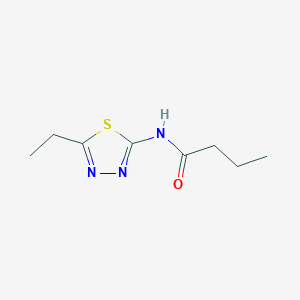 molecular formula C8H13N3OS B5548733 N-(5-乙基-1,3,4-噻二唑-2-基)丁酰胺 