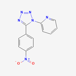 molecular formula C12H8N6O2 B5548757 2-[5-(4-nitrophenyl)-1H-tetrazol-1-yl]pyridine 