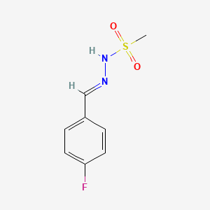 molecular formula C8H9FN2O2S B5548786 N'-(4-fluorobenzylidene)methanesulfonohydrazide 