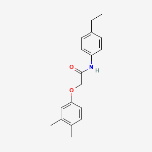 molecular formula C18H21NO2 B5548798 2-(3,4-dimethylphenoxy)-N-(4-ethylphenyl)acetamide 