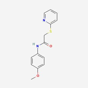molecular formula C14H14N2O2S B5548847 N-(4-methoxyphenyl)-2-(2-pyridinylthio)acetamide CAS No. 5251-47-8