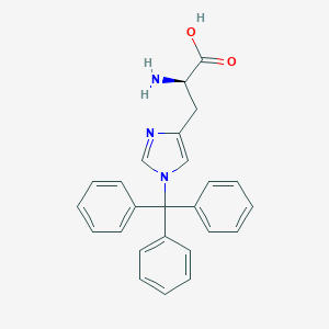 molecular formula C25H23N3O2 B554887 (R)-2-氨基-3-(1-三苯甲基-1H-咪唑-4-基)丙酸 CAS No. 199119-46-5