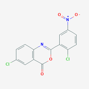 molecular formula C14H6Cl2N2O4 B5548893 6-chloro-2-(2-chloro-5-nitrophenyl)-4H-3,1-benzoxazin-4-one 