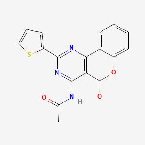 N-[5-oxo-2-(2-thienyl)-5H-chromeno[4,3-d]pyrimidin-4-yl]acetamide