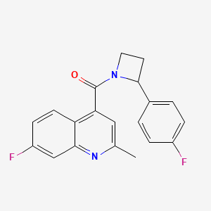 7-fluoro-4-{[2-(4-fluorophenyl)-1-azetidinyl]carbonyl}-2-methylquinoline