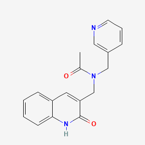 N-[(2-hydroxy-3-quinolinyl)methyl]-N-(3-pyridinylmethyl)acetamide