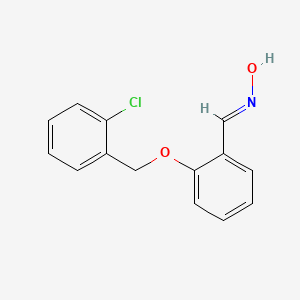 molecular formula C14H12ClNO2 B5549054 2-[(2-chlorobenzyl)oxy]benzaldehyde oxime 